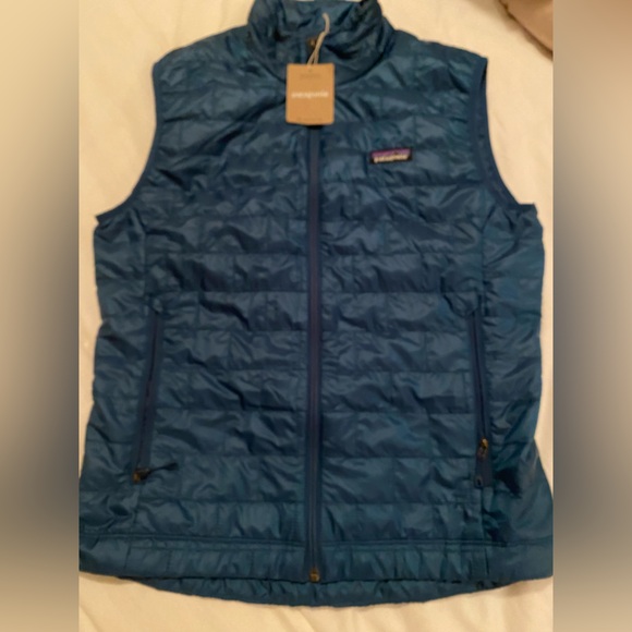NWT Patagonia Blue Nano Puff Vest - Picture 1 of 4